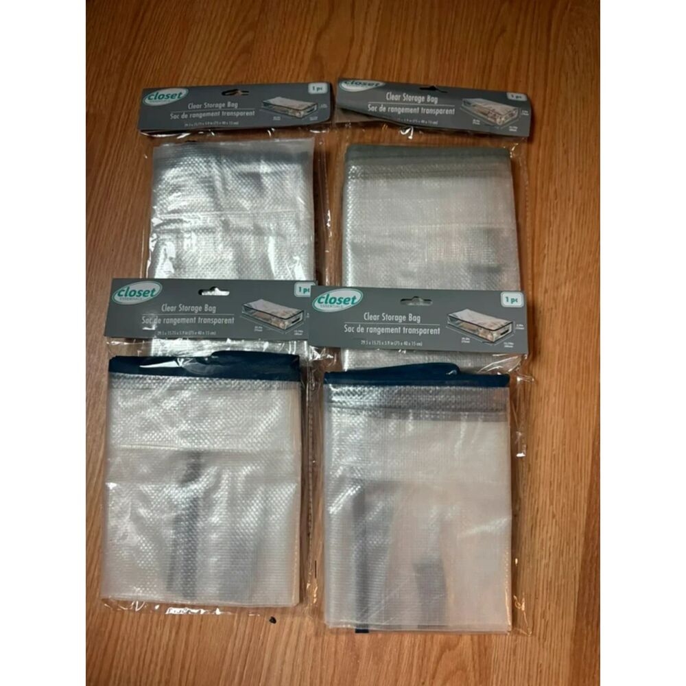 Lot of 4 Closet Essentials  Storage Space Organizer Bags